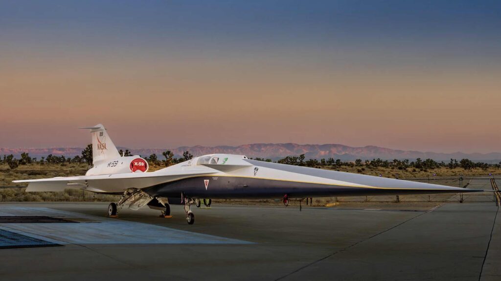 NASA’s X-59 Quiet Supersonic Aircraft is Unveiled During Historic ...