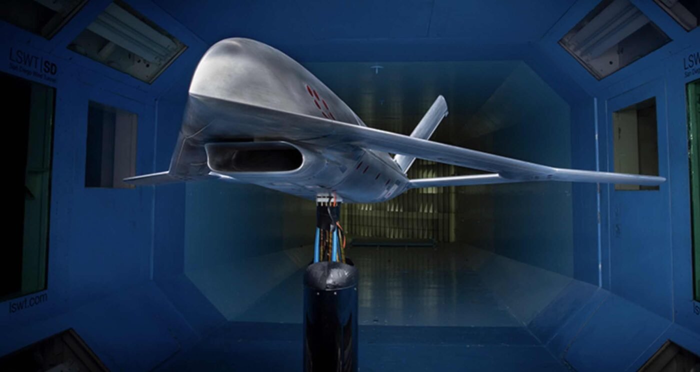 Conceito artístico da aeronave experimental X-65