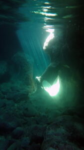 ancient underwater caves