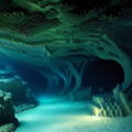 ancient underwater caves